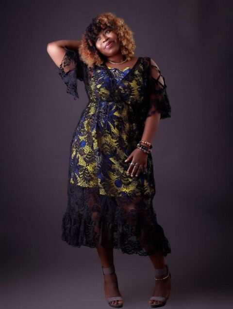 Patchwork Mesh Lace Dress