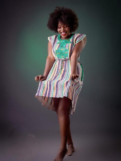 Multicolor Striped Smock Dress