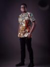 African Oasis Print Tunic Dress