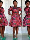 Floral Fits - and- Flare African Print Dress
